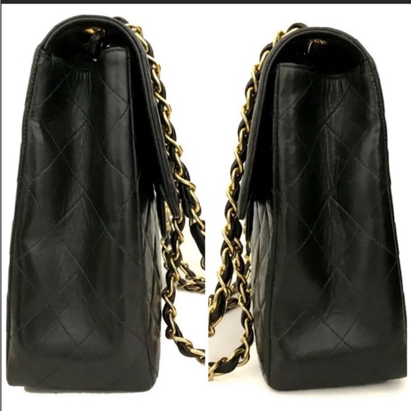 Chanel Jumbo 11.8” ❤️Lambskin❤️A Dream Bag❤️amazing 9/10 cond !! Box Duster Card - Picture 13 of 16